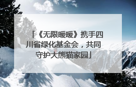 《无限暖暖》携手四川省绿化基金会，共同守护大熊猫家园