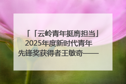 「云岭青年挺膺担当」2025年度新时代青年先锋奖获得者王敏奇——澜沧江上好渔人