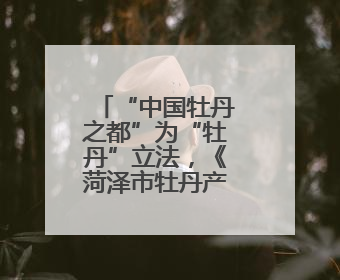 “中国牡丹之都”为“牡丹”立法，《菏泽市牡丹产业发展促进条例（草案建议修改稿）》公开征求意见