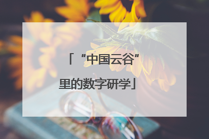 “中国云谷”里的数字研学