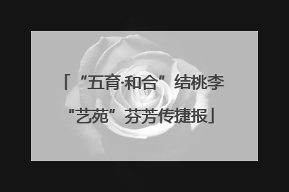 “五育·和合”结桃李 “艺苑”芬芳传捷报