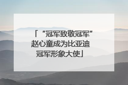 “冠军致敬冠军” 赵心童成为比亚迪冠军形象大使