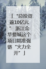 “总投资逾10亿元” 浙江金华婺城这个项目精准强链“火力全开”
