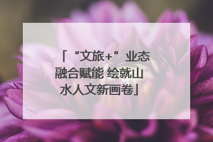 “文旅+”业态融合赋能 绘就山水人文新画卷