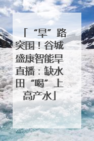 “旱”路突围！谷城盛康智能旱直播：缺水田“喝”上高产水
