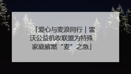 爱心与麦浪同行｜雷沃公益机收联盟为特殊家庭解燃“麦”之急