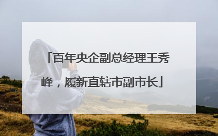 百年央企副总经理王秀峰，履新直辖市副市长