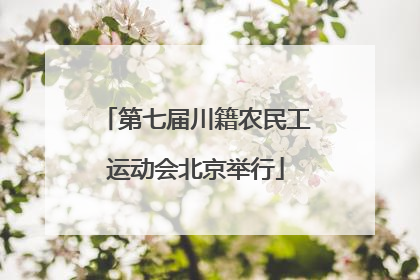 第七届川籍农民工运动会北京举行