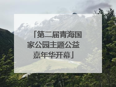 第二届青海国家公园主题公益嘉年华开幕