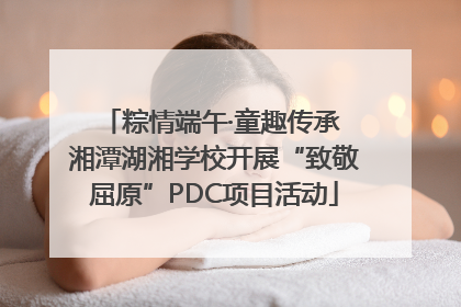 粽情端午·童趣传承 湘潭湖湘学校开展“致敬屈原”PDC项目活动