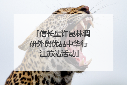 信长星许昆林调研外贸优品中华行江苏站活动