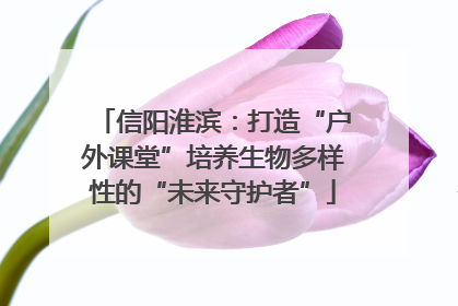 信阳淮滨：打造“户外课堂”培养生物多样性的“未来守护者”