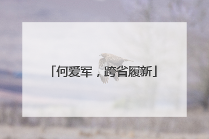 何爱军，跨省履新