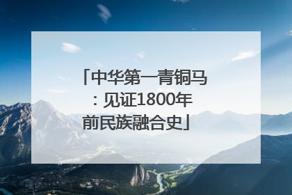 中华第一青铜马：见证1800年前民族融合史