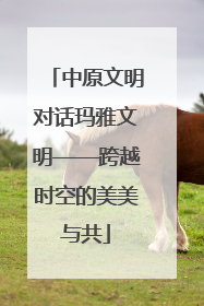 中原文明对话玛雅文明——跨越时空的美美与共