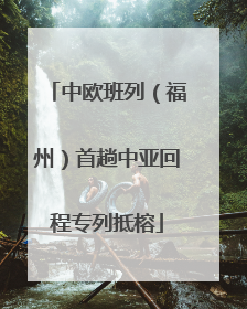 中欧班列（福州）首趟中亚回程专列抵榕