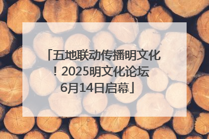 五地联动传播明文化！2025明文化论坛6月14日启幕