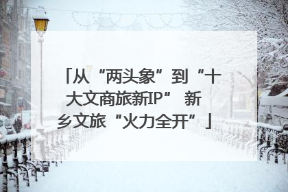 从“两头象”到“十大文商旅新IP” 新乡文旅“火力全开”