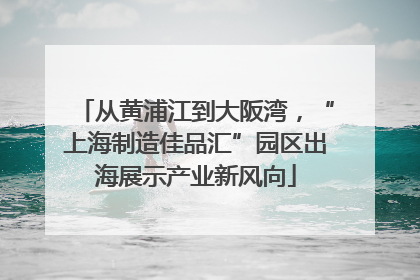 从黄浦江到大阪湾，“上海制造佳品汇”园区出海展示产业新风向