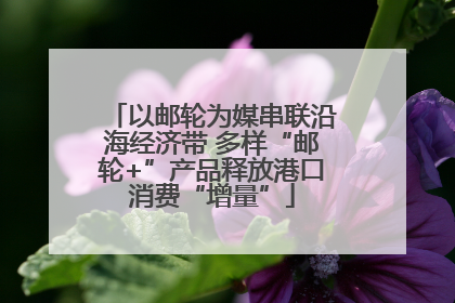 以邮轮为媒串联沿海经济带 多样“邮轮+”产品释放港口消费“增量”