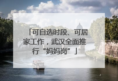 可自选时段、可居家工作，武汉全面推行“妈妈岗”