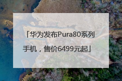 华为发布Pura80系列手机，售价6499元起