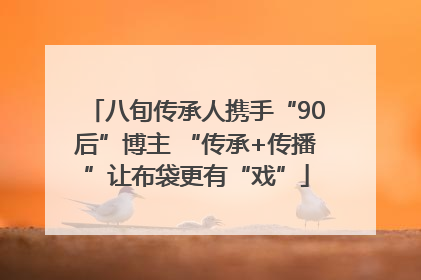 八旬传承人携手“90后”博主 “传承+传播”让布袋更有“戏”