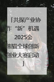 共探产业协作“新”机遇 2025金熊猫全球创新创业大赛启动