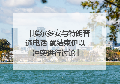 埃尔多安与特朗普通电话 就结束伊以冲突进行讨论