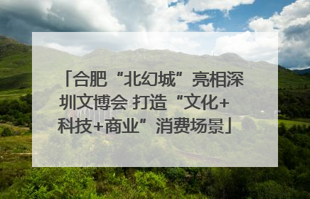 合肥“北幻城”亮相深圳文博会 打造“文化+科技+商业”消费场景