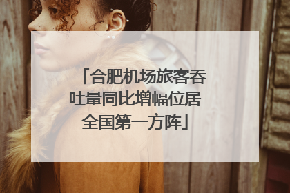 合肥机场旅客吞吐量同比增幅位居全国第一方阵