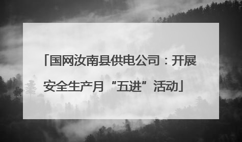 国网汝南县供电公司：开展安全生产月“五进”活动