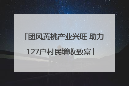 团风黄桃产业兴旺 助力127户村民增收致富