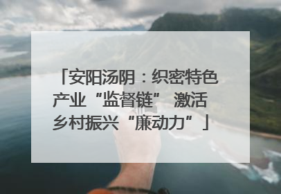 安阳汤阴：织密特色产业“监督链” 激活乡村振兴“廉动力”