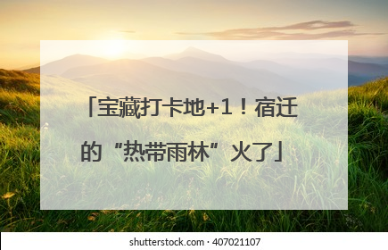 宝藏打卡地+1！宿迁的“热带雨林”火了