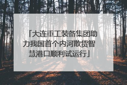 大连重工装备集团助力我国首个内河散货智慧港口顺利试运行