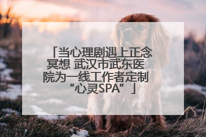 当心理剧遇上正念冥想 武汉市武东医院为一线工作者定制“心灵SPA”