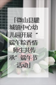 微山县驩城镇中心幼儿园开展“端午粽香情 师生共传承”端午节活动