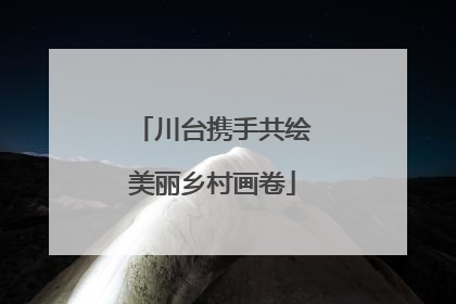 川台携手共绘美丽乡村画卷