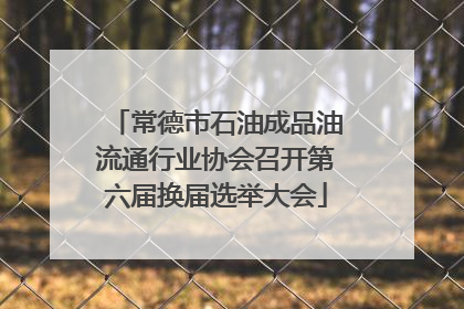 常德市石油成品油流通行业协会召开第六届换届选举大会