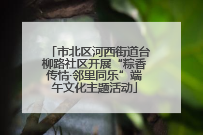 市北区河西街道台柳路社区开展“粽香传情·邻里同乐”端午文化主题活动