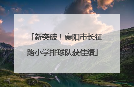 新突破！襄阳市长征路小学排球队获佳绩