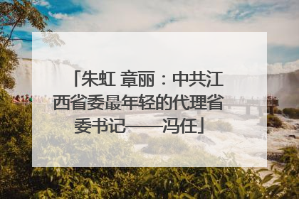 朱虹 章丽：中共江西省委最年轻的代理省委书记——冯任