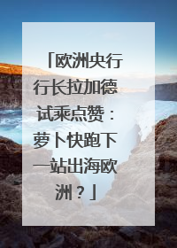 欧洲央行行长拉加德试乘点赞：萝卜快跑下一站出海欧洲？