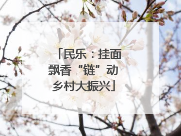 民乐：挂面飘香“链”动乡村大振兴