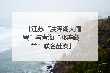 江苏“洪泽湖大闸蟹”与青海“祁连藏羊”联名赴澳