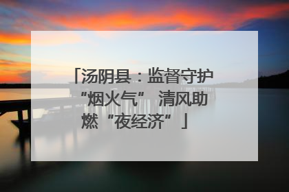 汤阴县：监督守护“烟火气” 清风助燃“夜经济”