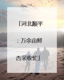 河北顺平：万余亩鲜杏采收忙