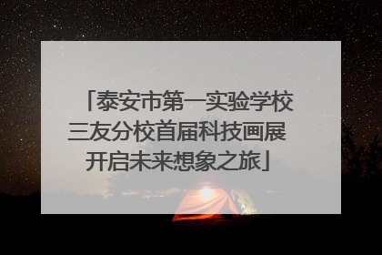 泰安市第一实验学校三友分校首届科技画展开启未来想象之旅