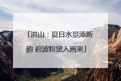 洪山：夏日水景添新韵 碧波粉黛入画来